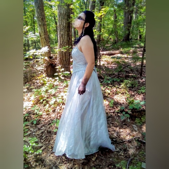 Beautiful Silver Prom/Costume Dress - Good condition - Picture 2 of 7